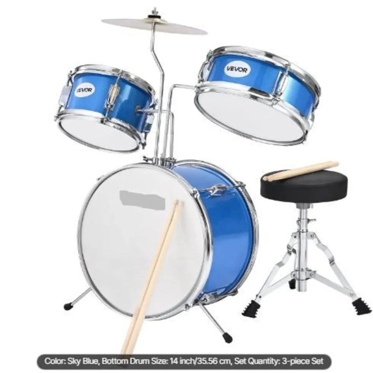 Kids Drum Set, 3-Piece 14 in / 355.6 mm - Image 2