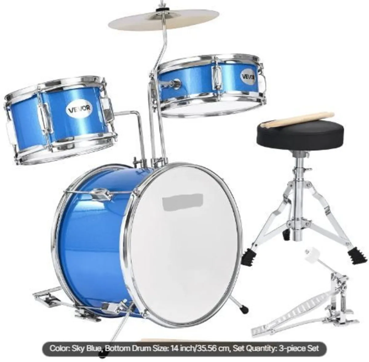 Kids Drum Set, 3-Piece 14 in / 355.6 mm - Image 3