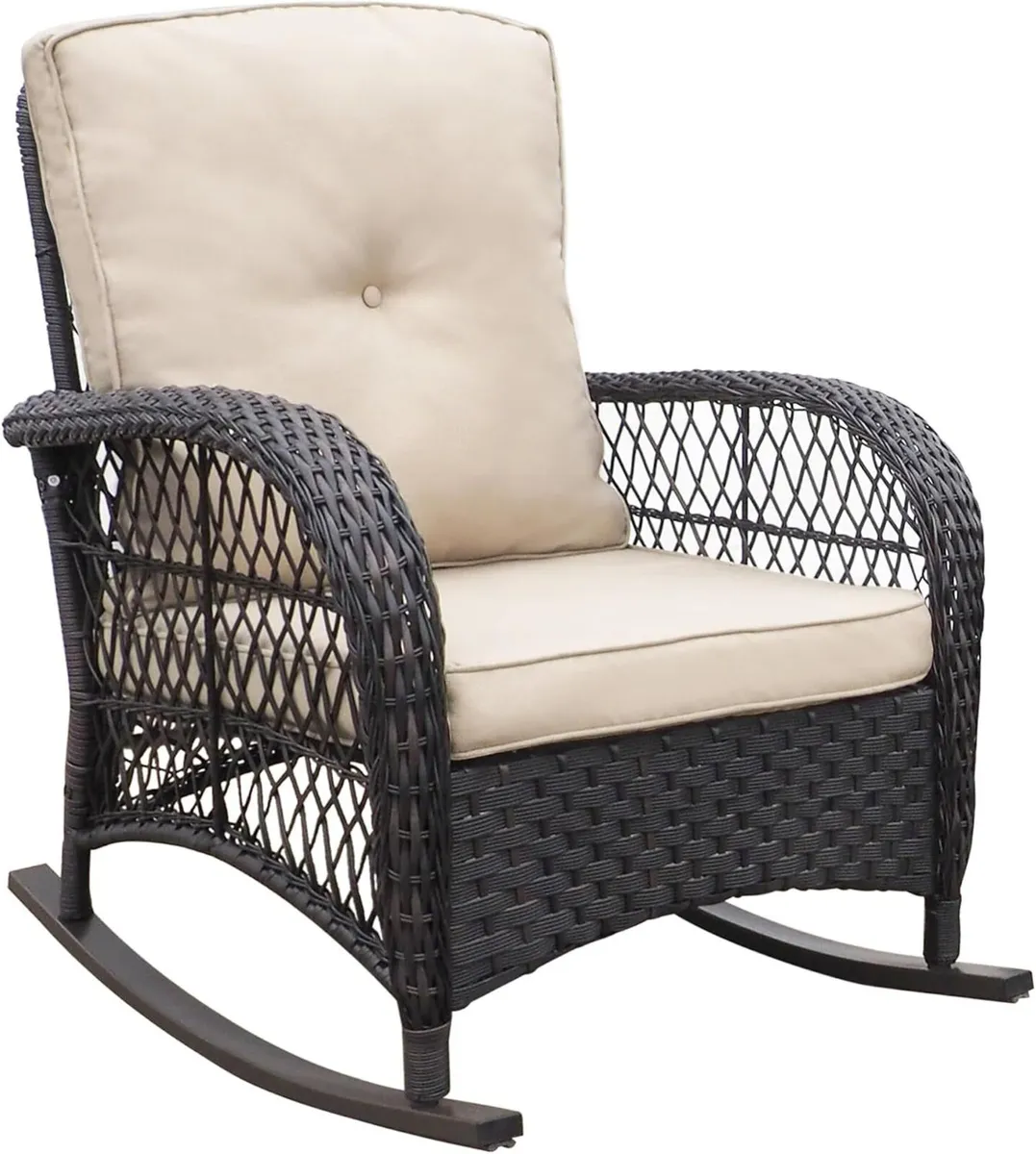 Garden Rocking Chair Outdoor Rattan - Image 1