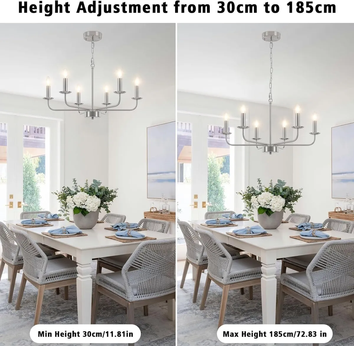 Chandeliers Ceiling Light 6 Lights Pendant - Image 3