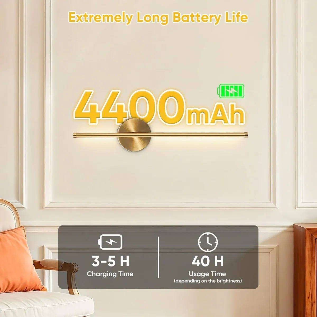 Rechargeable Wall Lights with Remote Control - Image 2