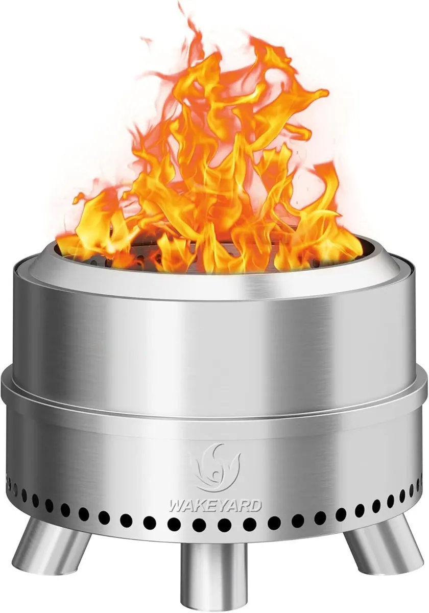 Smokeless Fire Pit with Poker - Image 1
