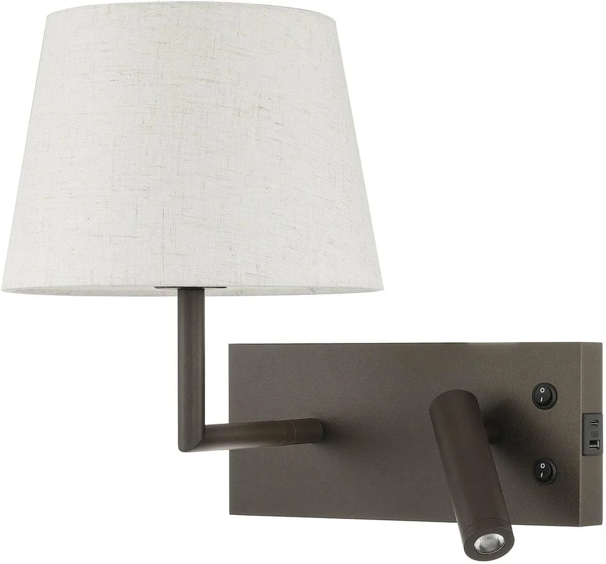 Bedside Wall Light with USB on Off Switch - Image 2