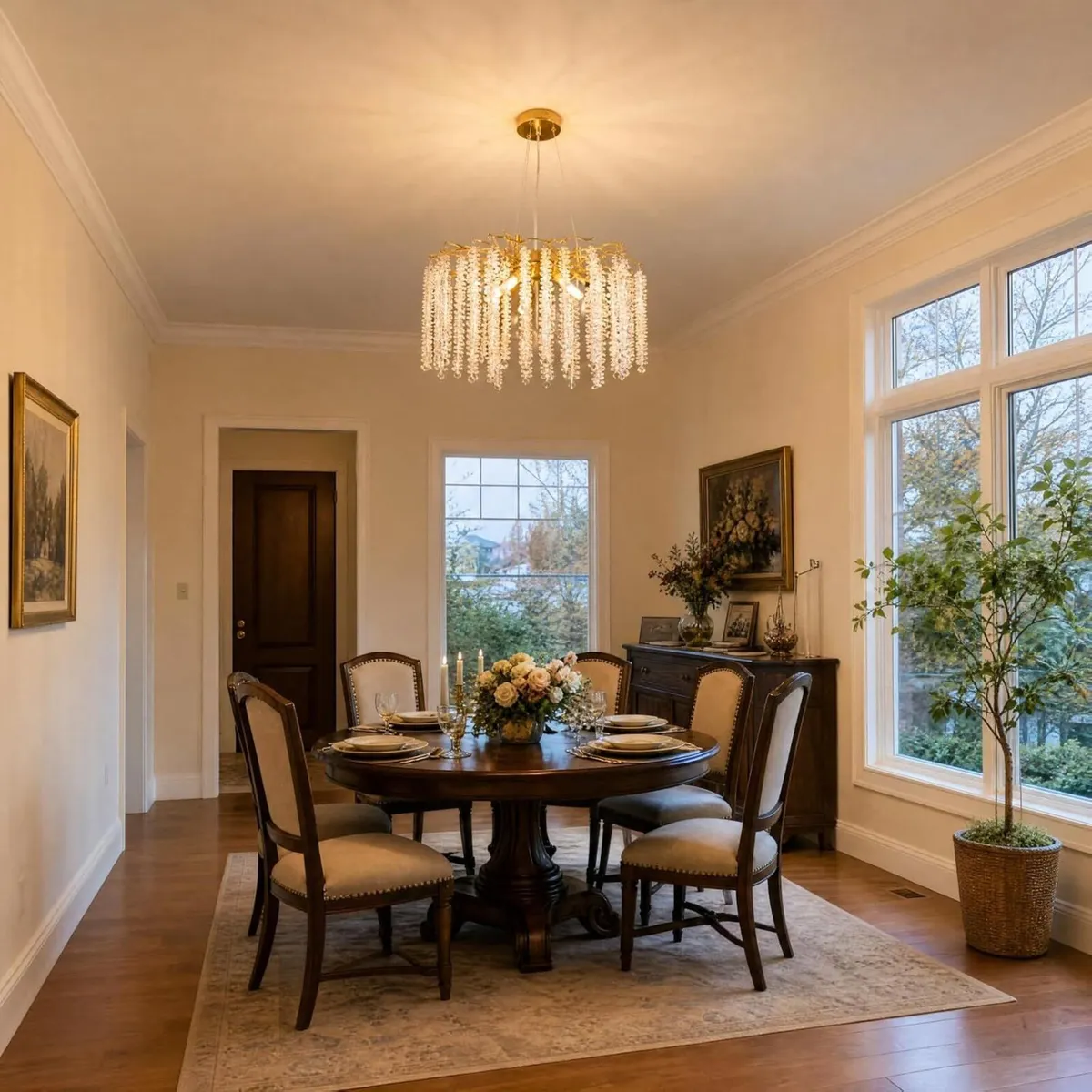 Contemporary Crystal Chandelier Tree Branches - Image 4