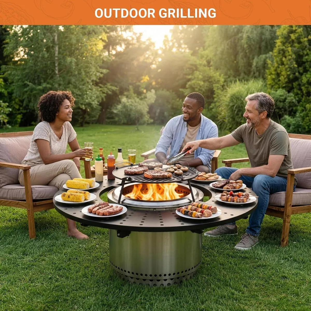 Fire Pit Surround Tabletop for Solo Stove Bonfire - Image 2