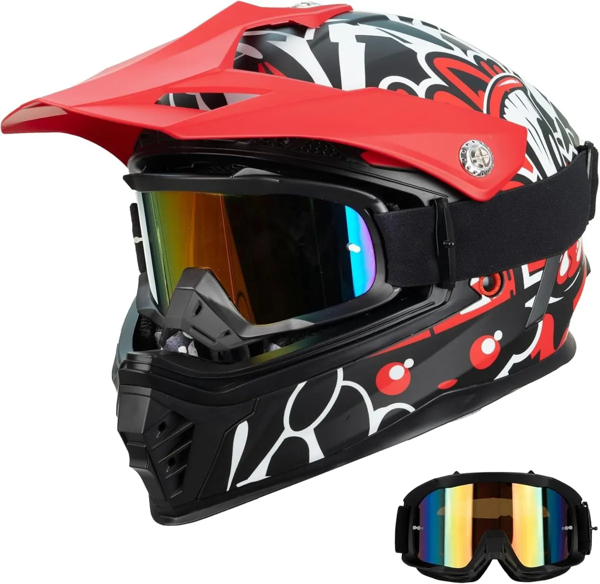 Dirt Bike Motorcycle & Bicycle Helmet, M 51–52 cm - Image 1