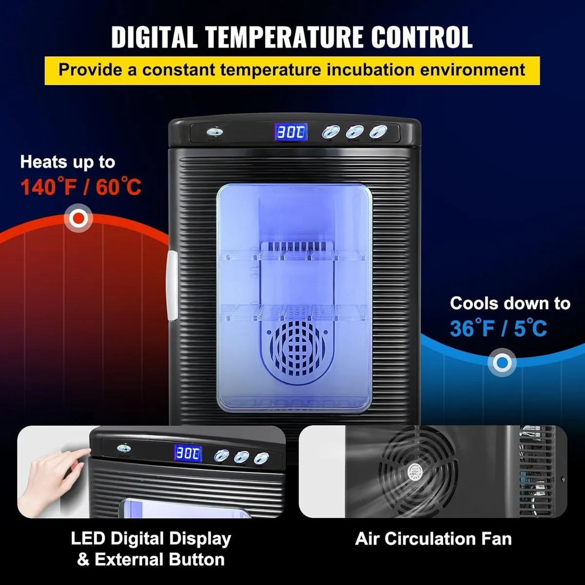 25L Digital Reptile Egg Incubator - Image 2
