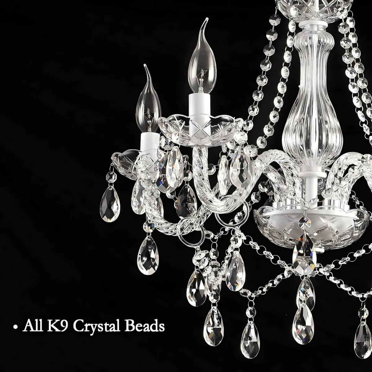 K9 Crystal Chandelier Light 5-Light 54x47CM - Image 2
