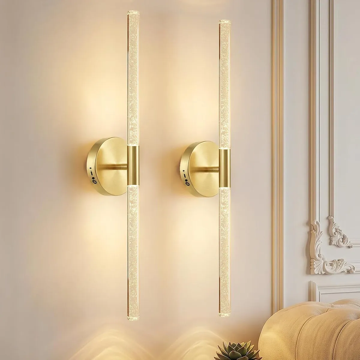 Wall Lights Indoor 8000mah with Bubble Acrylic - Image 1