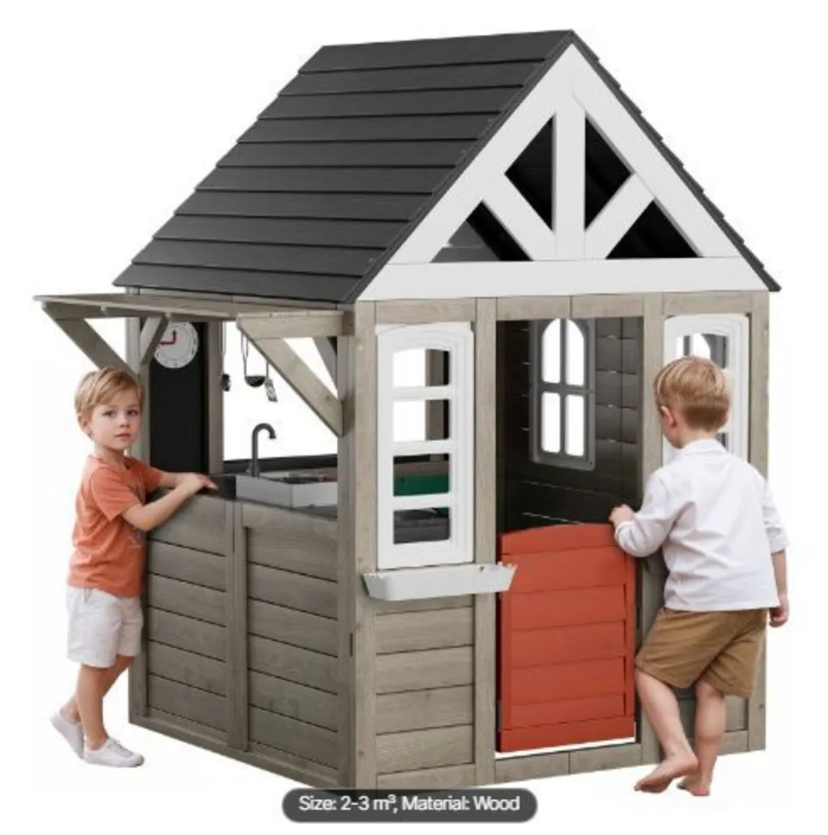 Outdoor Wooden Playhouse - Image 1