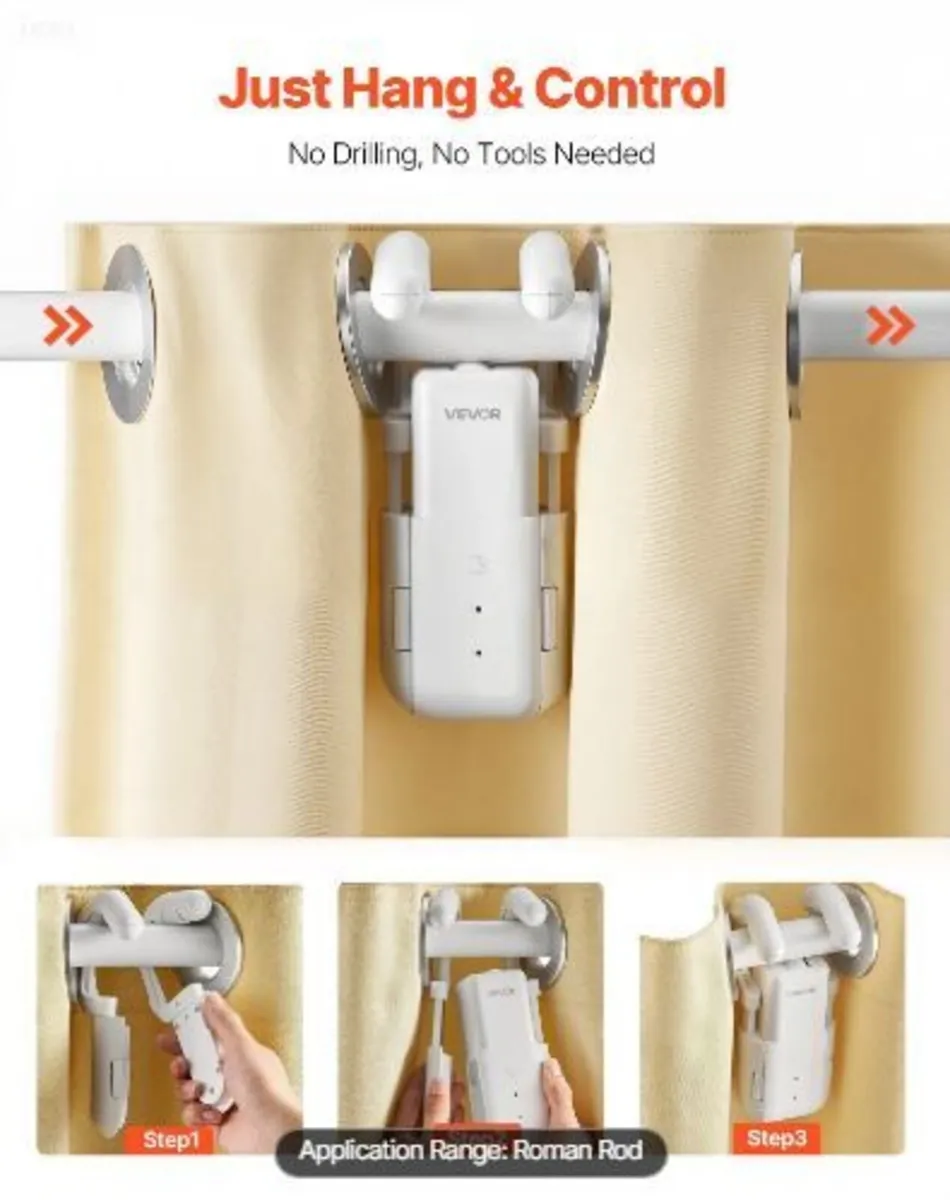 Automatic Curtain Opener, APP and Remote - Image 2