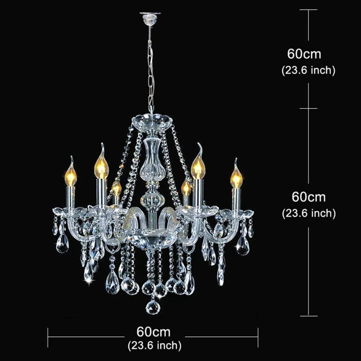 Maria Theresa Crystal Chandelier Clear K9 Glass - Image 2