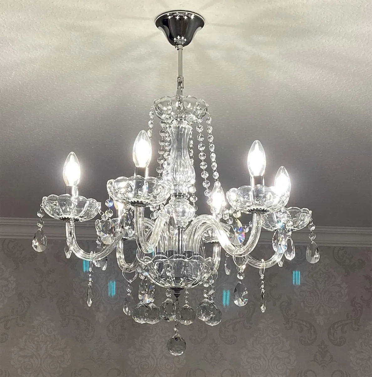 Maria Theresa Crystal Chandelier Clear K9 Glass - Image 4