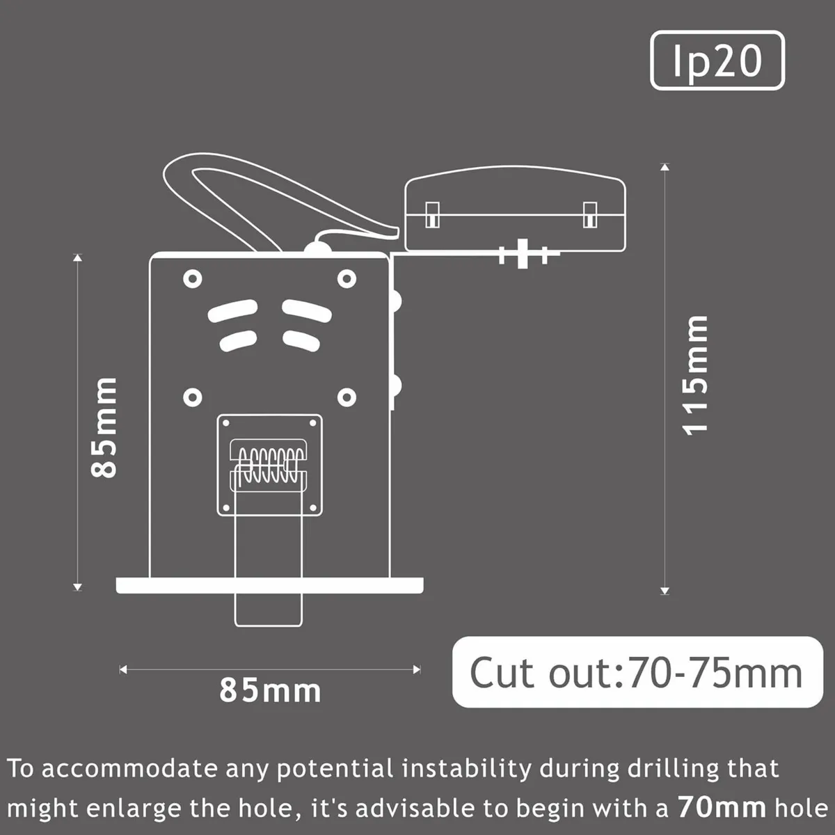 10 X LED Fire Rated Downlight Can Recessed - Image 2