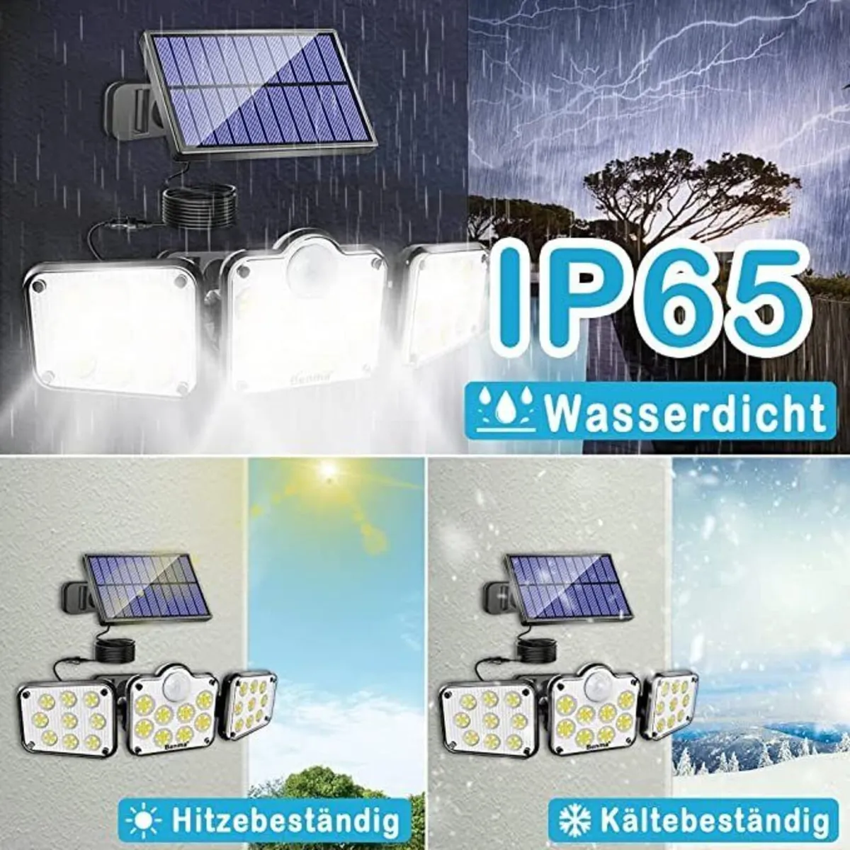 Solar Motion Sensor Outdoor Security Light - Image 3