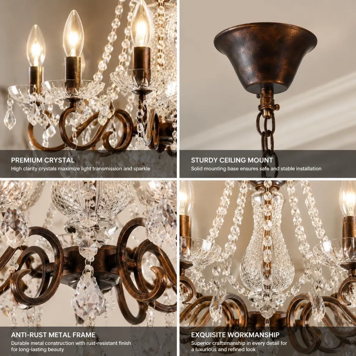 Saint Mossi Vintage Crystal Chandelier - Image 4