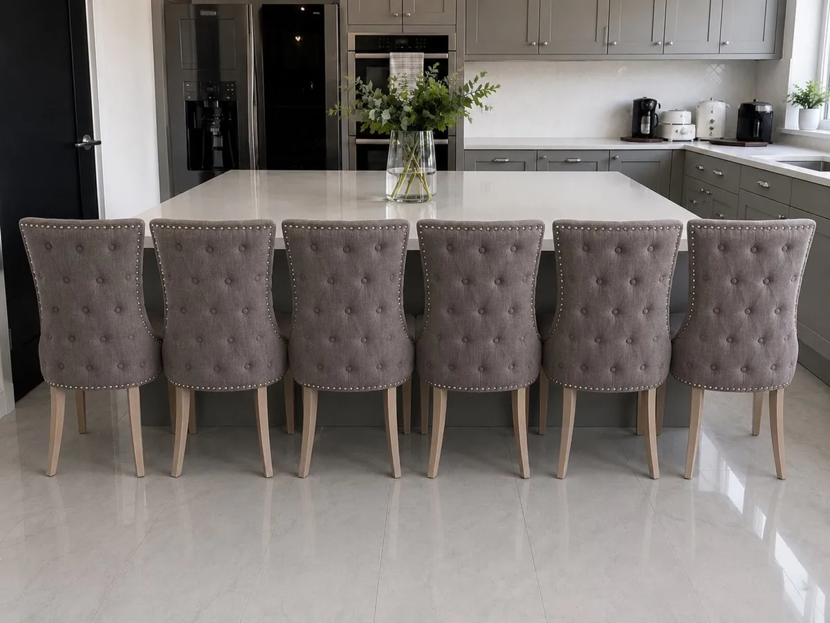 Set of 6 Diamond Furniture Dining Chairs - Image 1