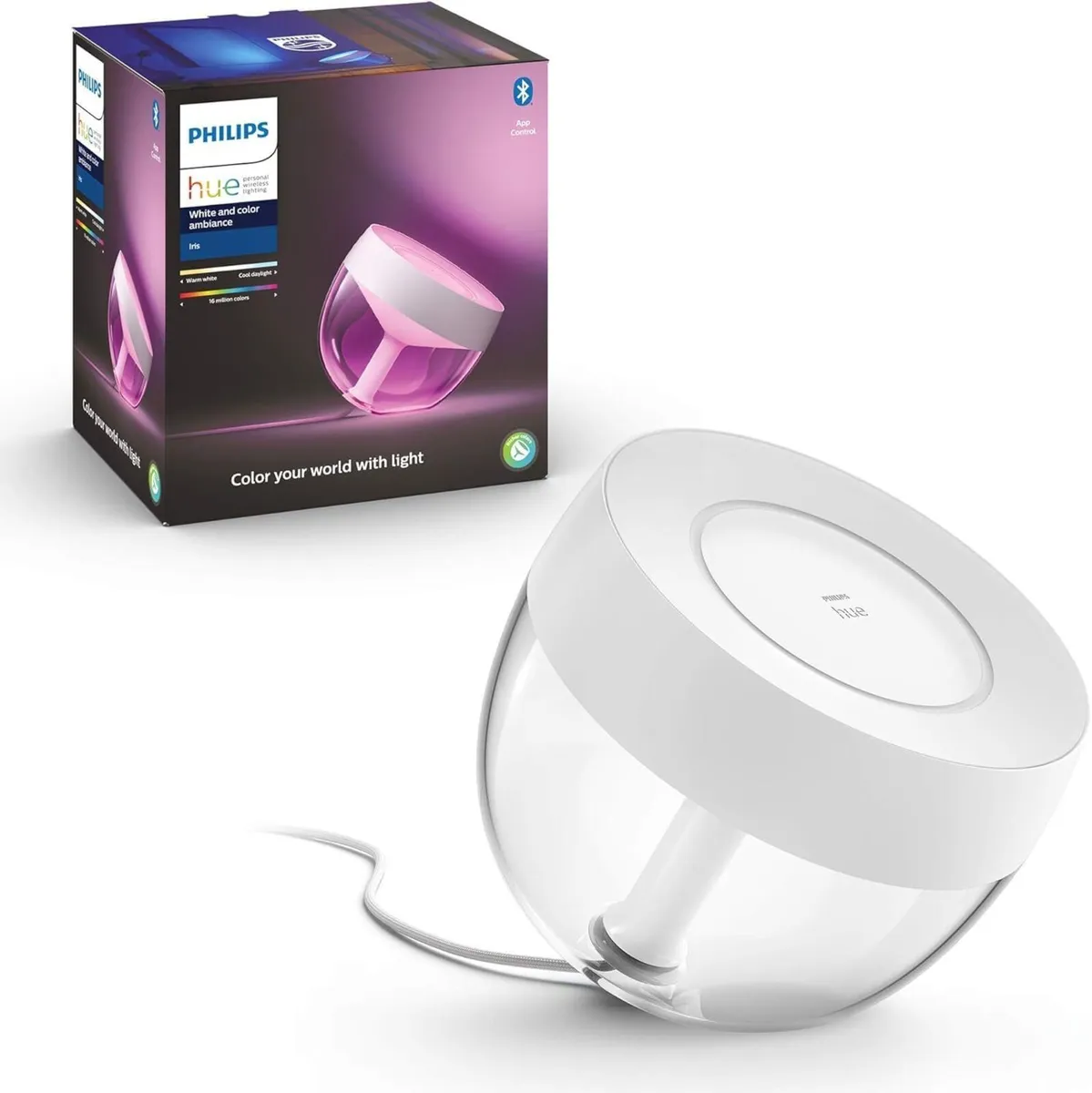 Philips Hue Iris and Colour Ambience Table Lamp - Image 1