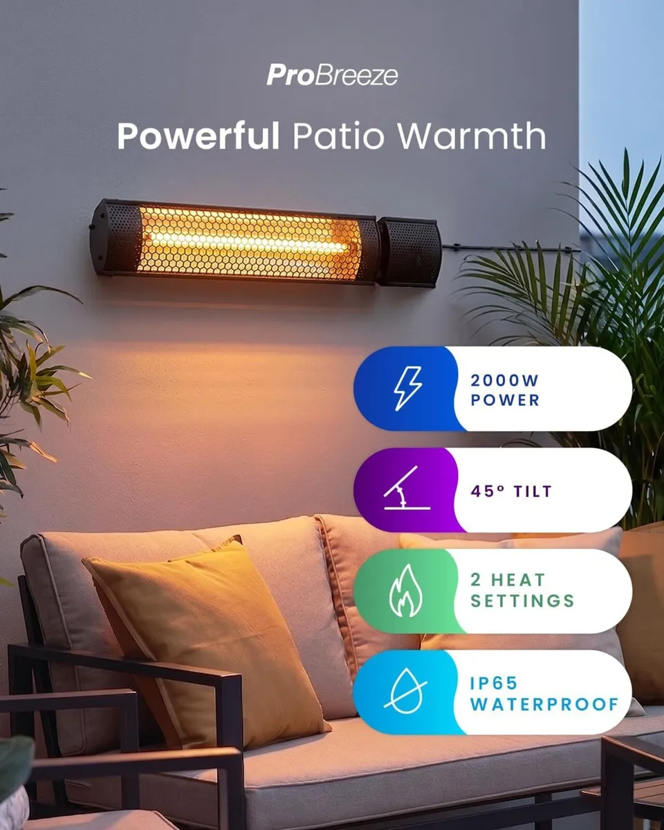 2000W Waterproof Outdoor Halogen Infrared Patio - Image 3