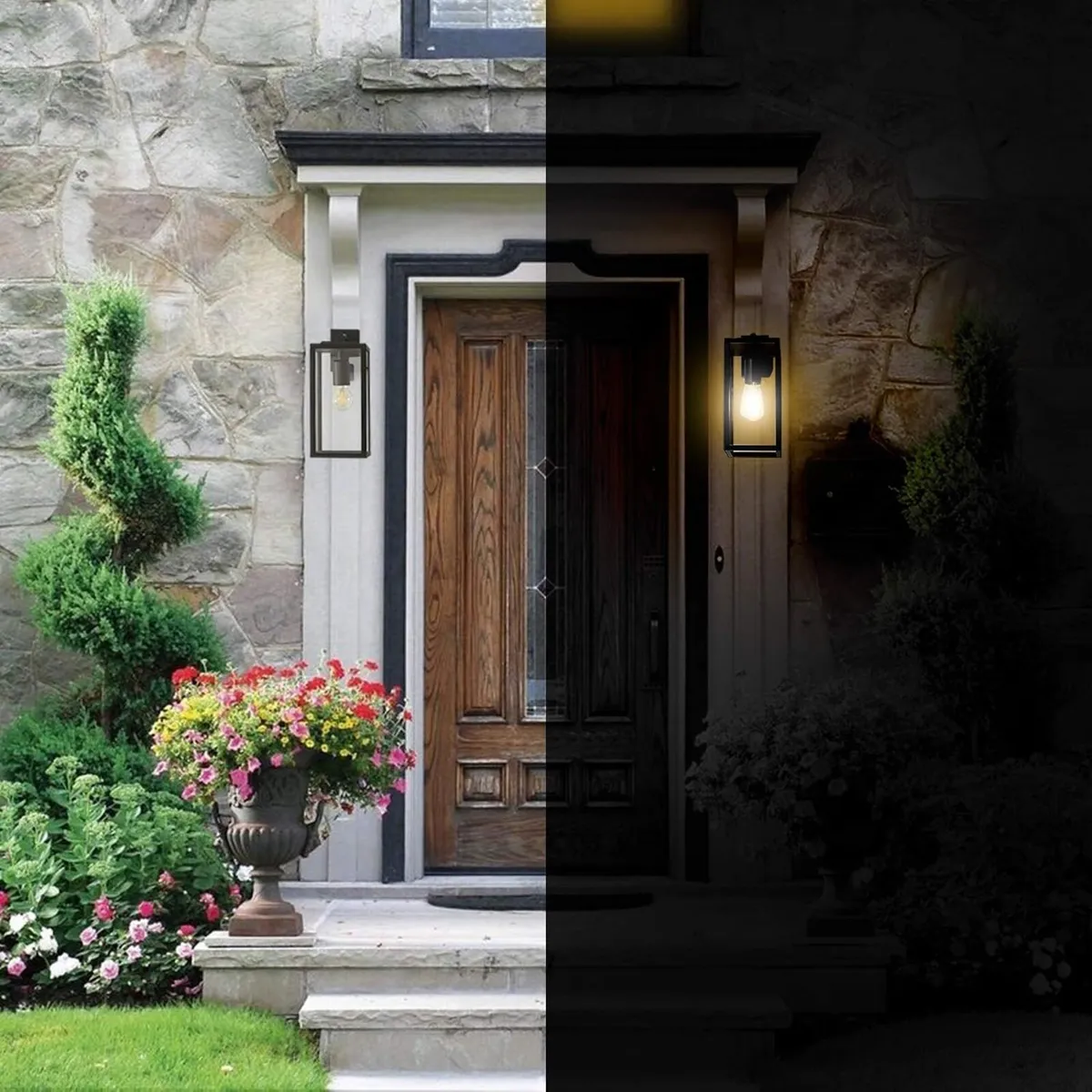 Outdoor Wall Lights Aluminium Lantern Porch Light - Image 3