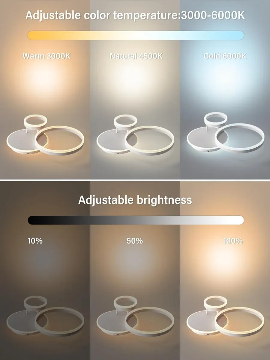 LED Ceiling Light Creative Aluminium Lamp 54W - Image 3