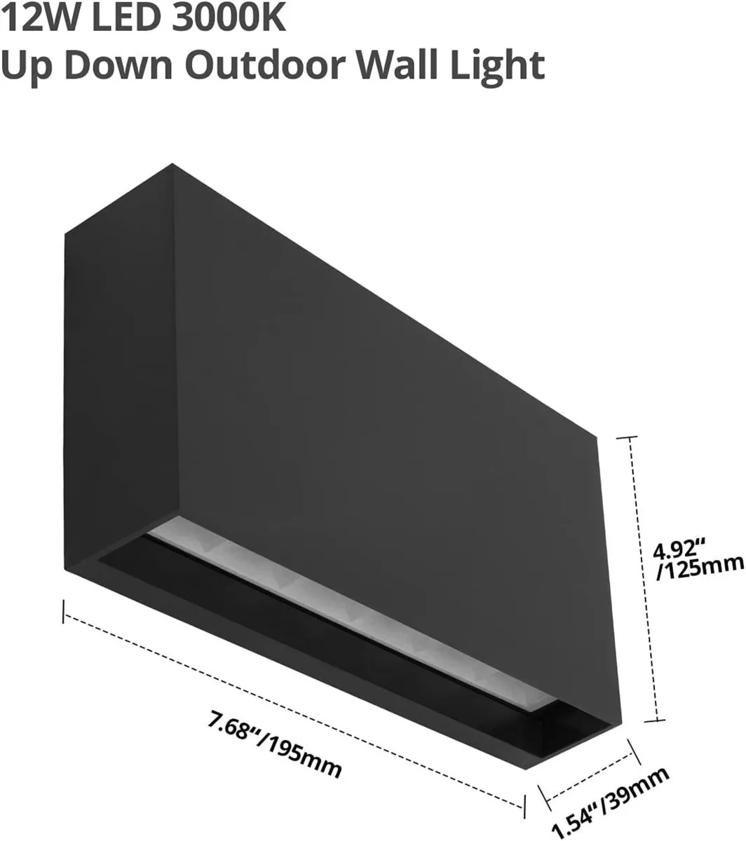 2 Pcs Outdoor Up and Down Lights Mains - Image 3