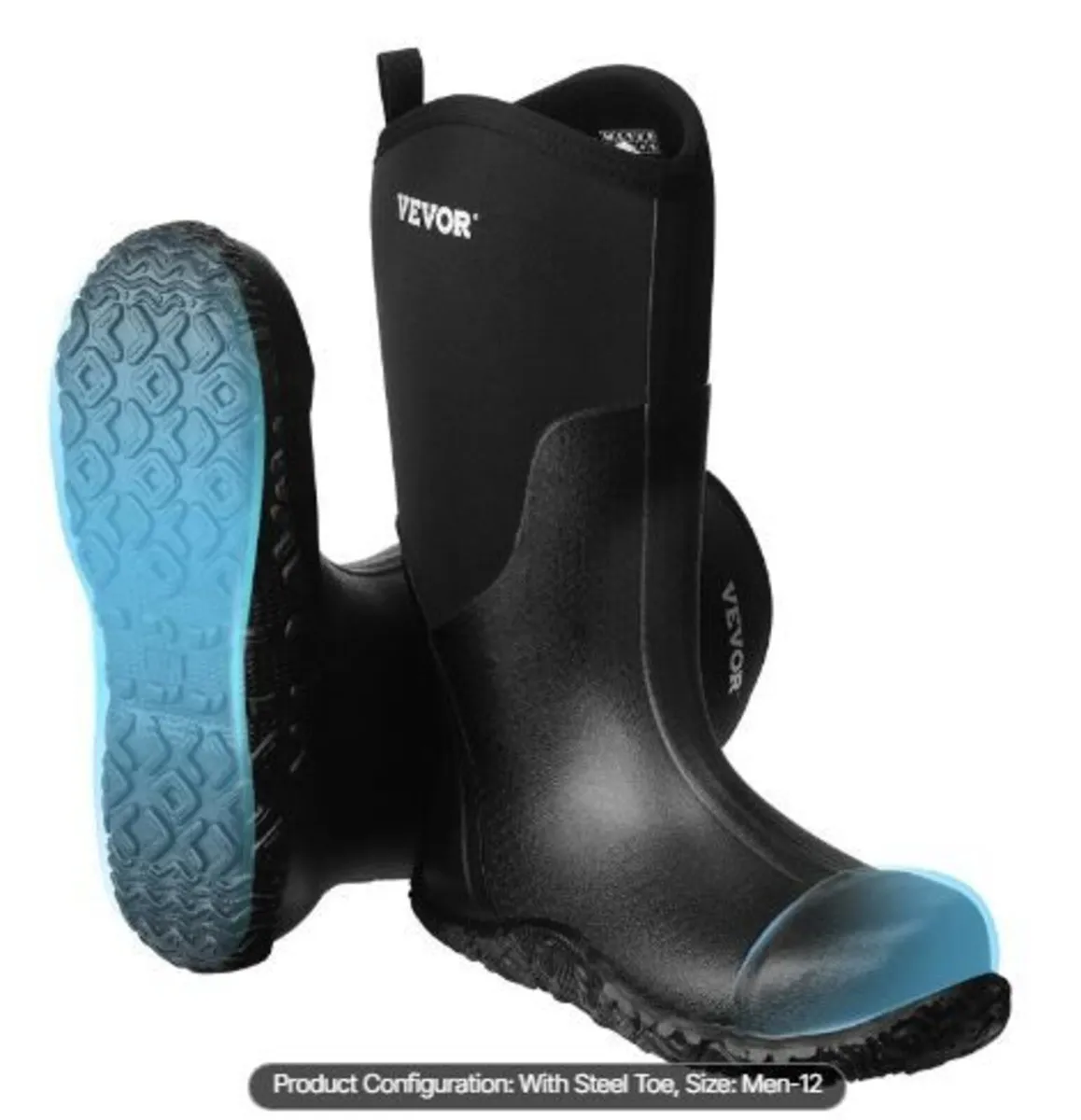 Men's Steel Toe Rubber Boots - Image 1