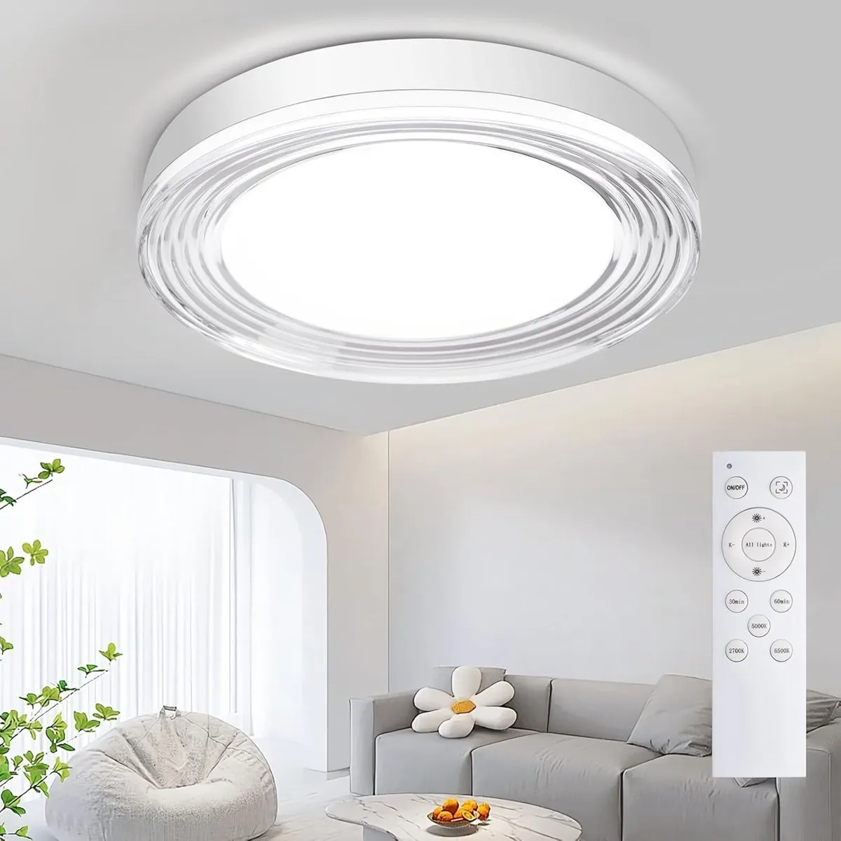 LED Ceiling Light Dimmable 3000K- 6500K Round - Image 1