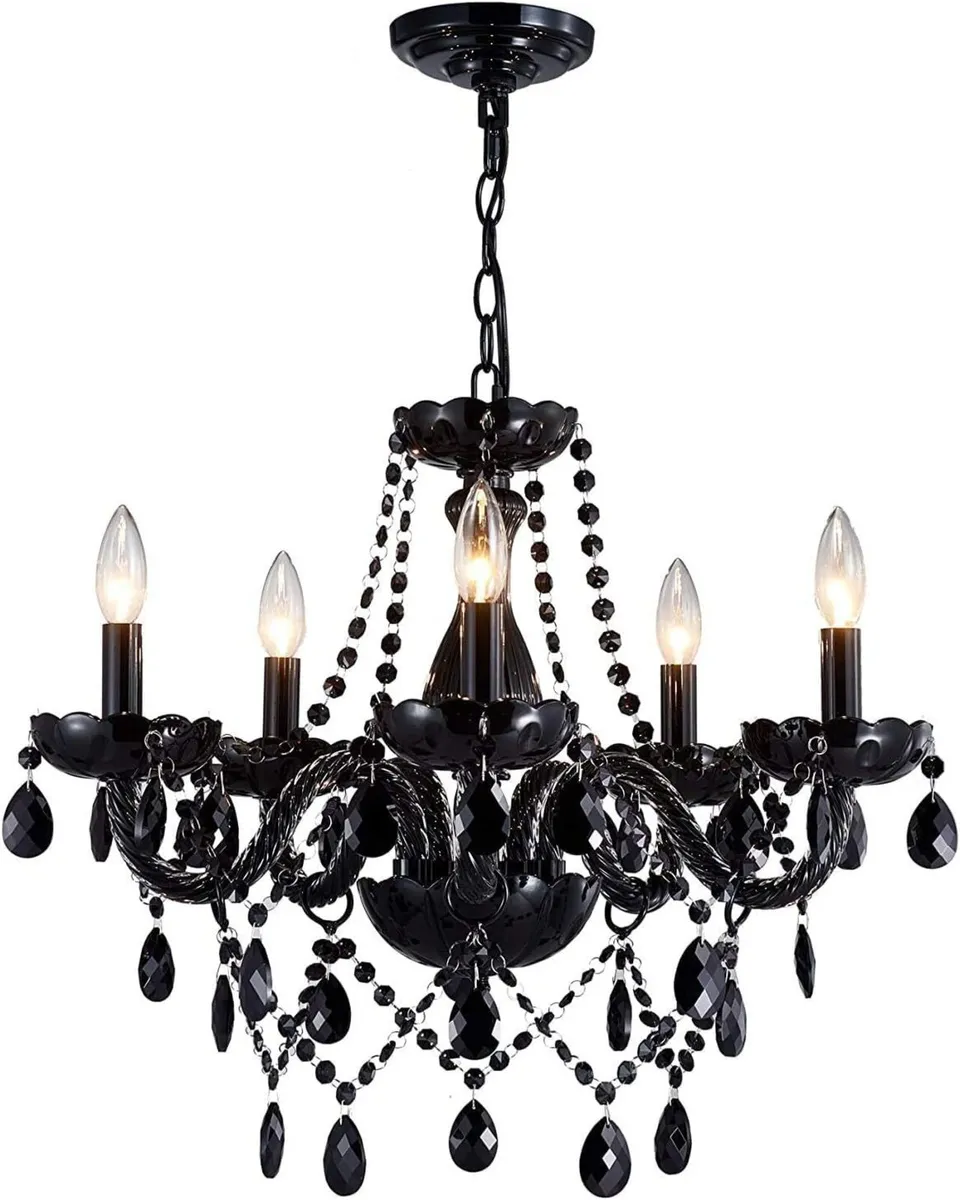 Saint Mossi Crystal Chandelier 5 Light Dining - Image 1