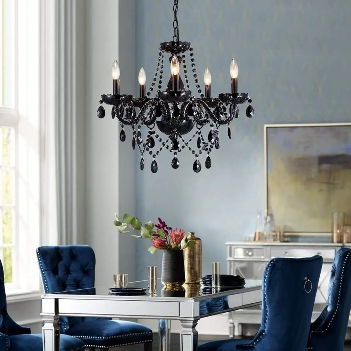 Saint Mossi Crystal Chandelier 5 Light Dining - Image 3