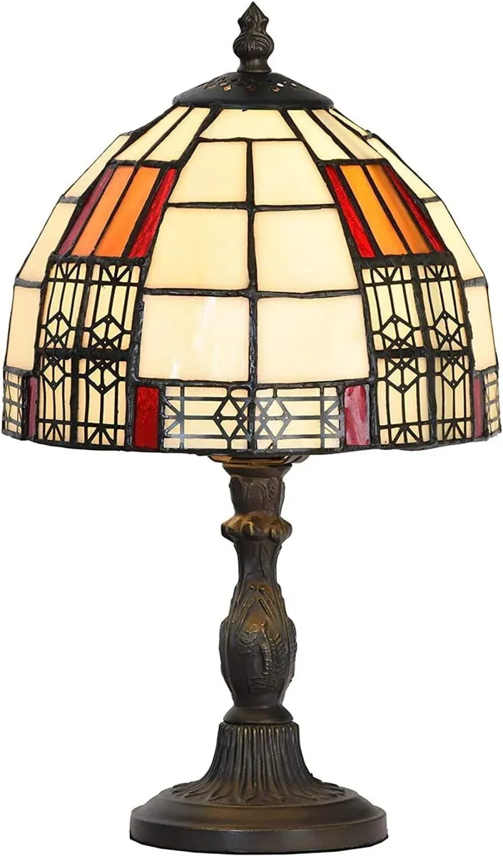 L30728 Colour Block Tiffany Style Stained Glass - Image 1