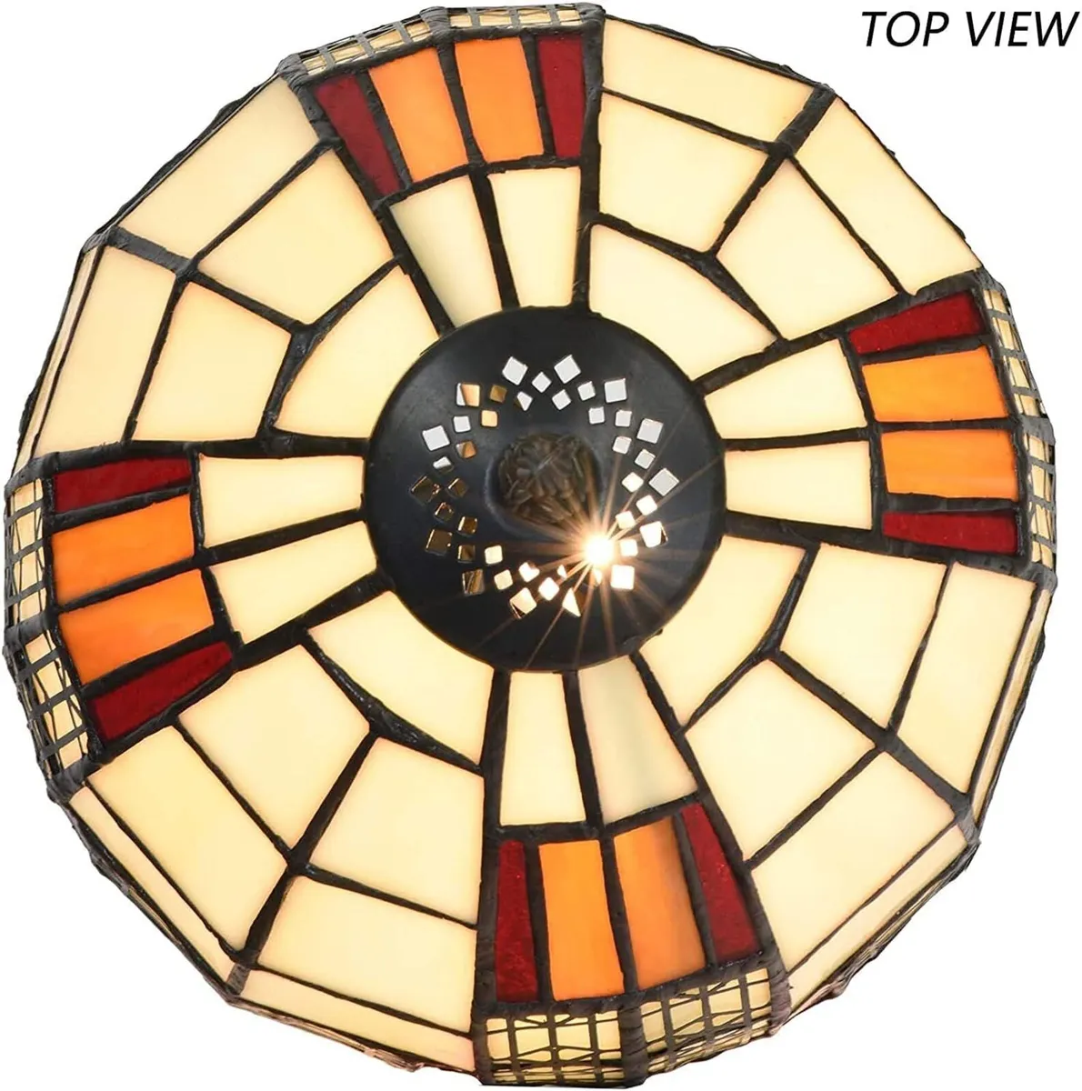 L30728 Colour Block Tiffany Style Stained Glass - Image 3