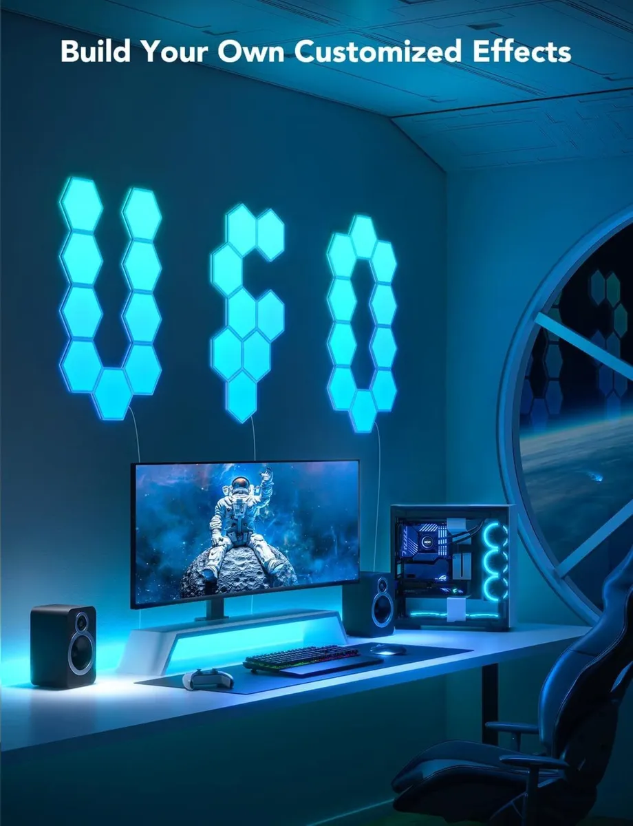 Glide Hexa Panels Smart Hexagon LED Wall Lights - Image 2