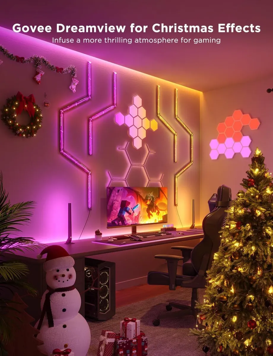 Glide Hexa Panels Smart Hexagon LED Wall Lights - Image 3
