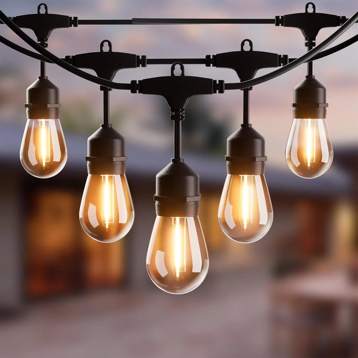 45m Festoon Lights Mains Shatterproof Connectable - Image 1