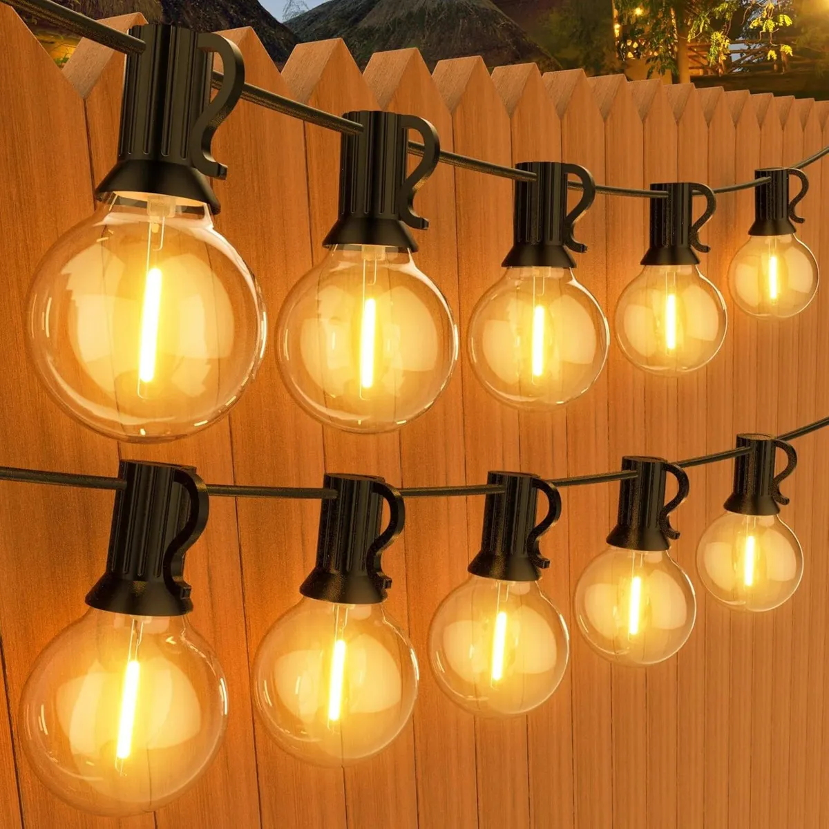 150FT Garden Lights Mains Powered 75+2 Pcs Warm - Image 1