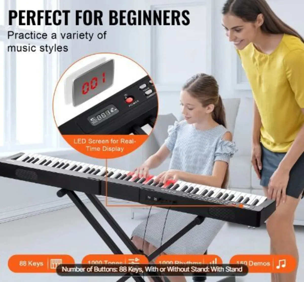 88 Key Digital Piano Keyboard - Image 2