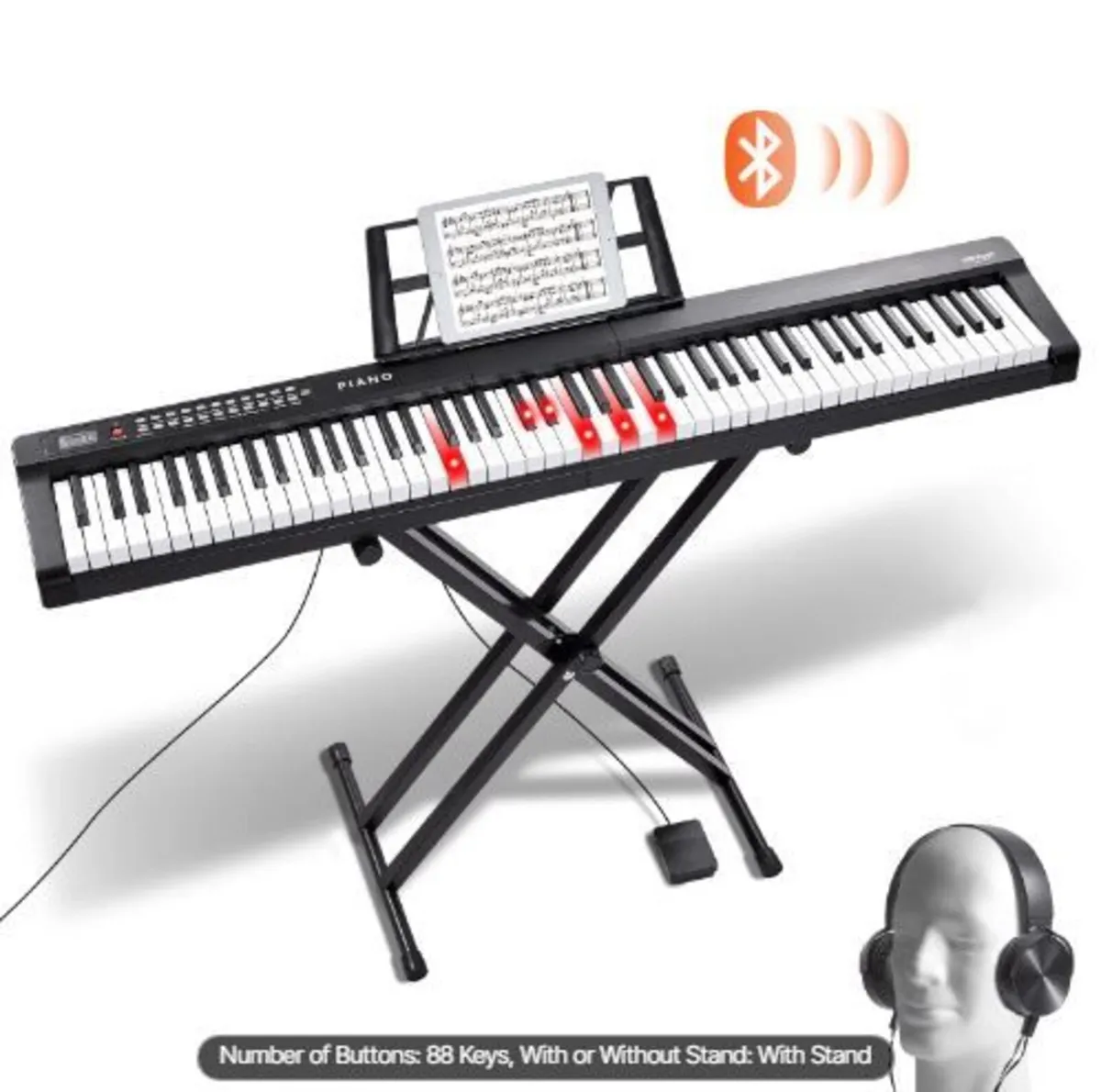 88 Key Digital Piano Keyboard - Image 1