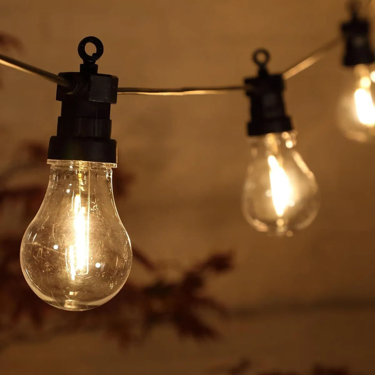 Hanging Connectable Festoon Lights 20 LED Bulbs - Image 2