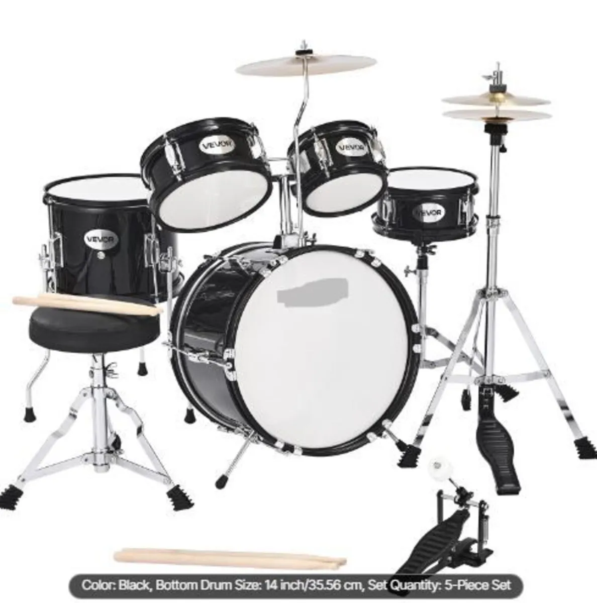 Kids Drum Set, 5-Piece 14 in / 355.6 mm - Image 3