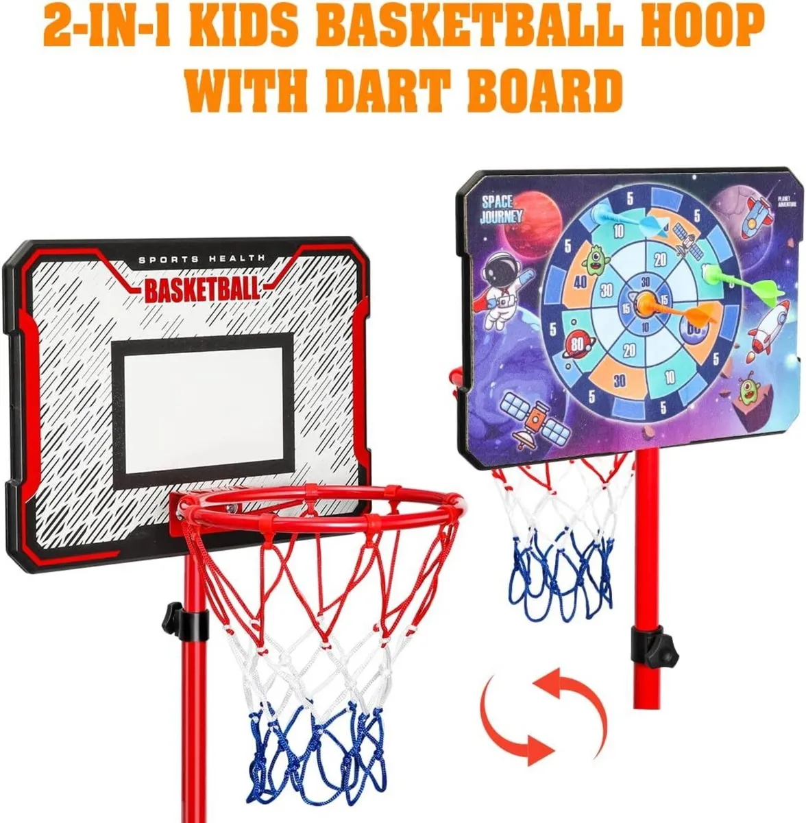 190cm Adjustable Children's Basketball Hoop  Stand - Image 2