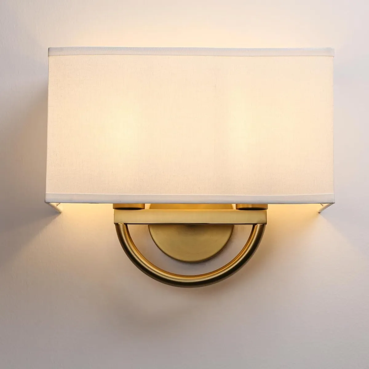 Industrial 2-Light Wall Light Sconce with Textile - Image 1