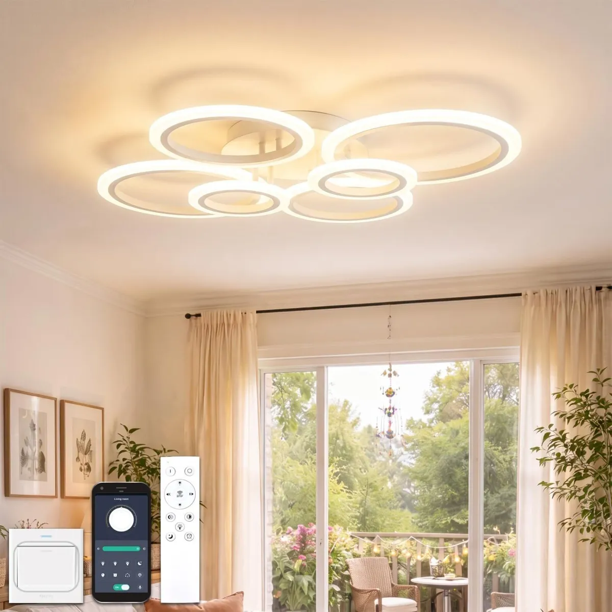 Chandeliers Ceiling Light with Remote Control App - Image 1