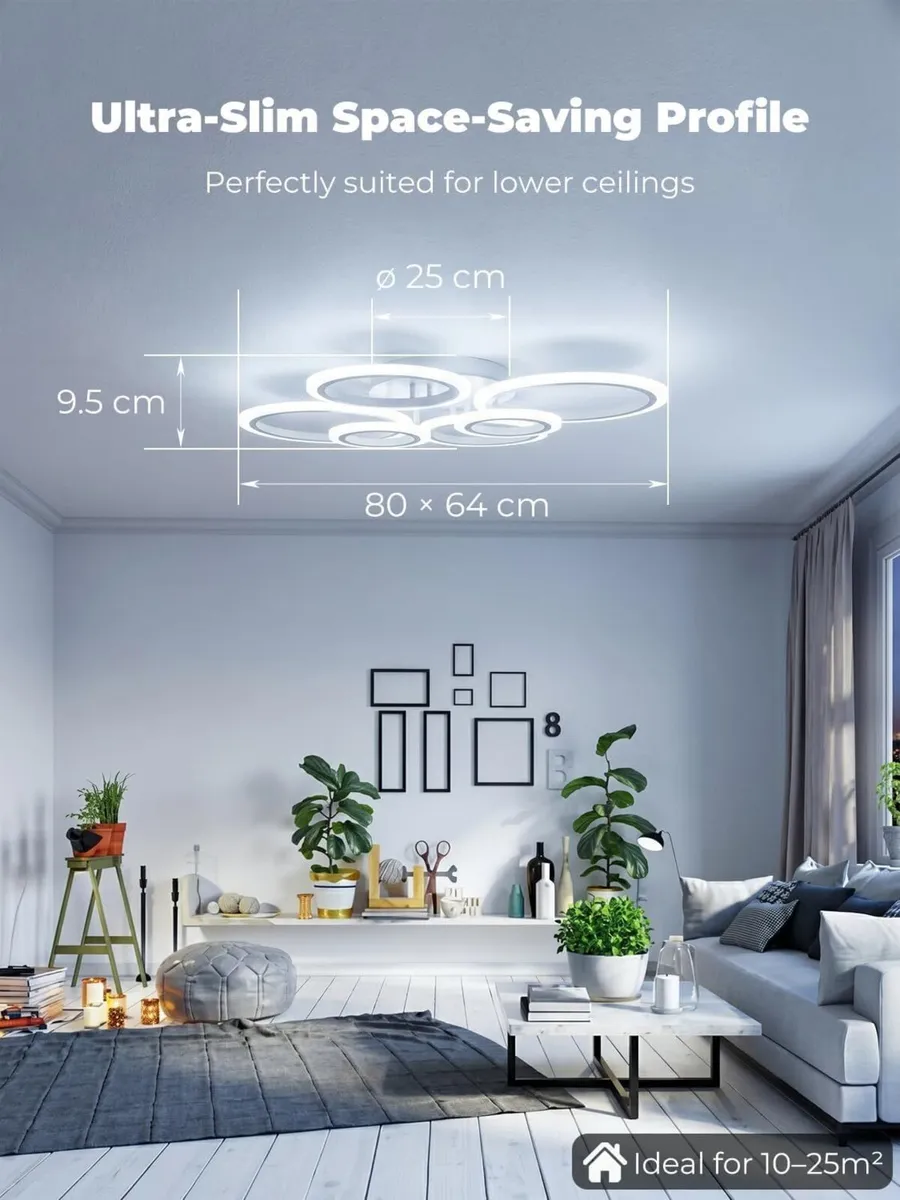 Chandeliers Ceiling Light with Remote Control App - Image 2