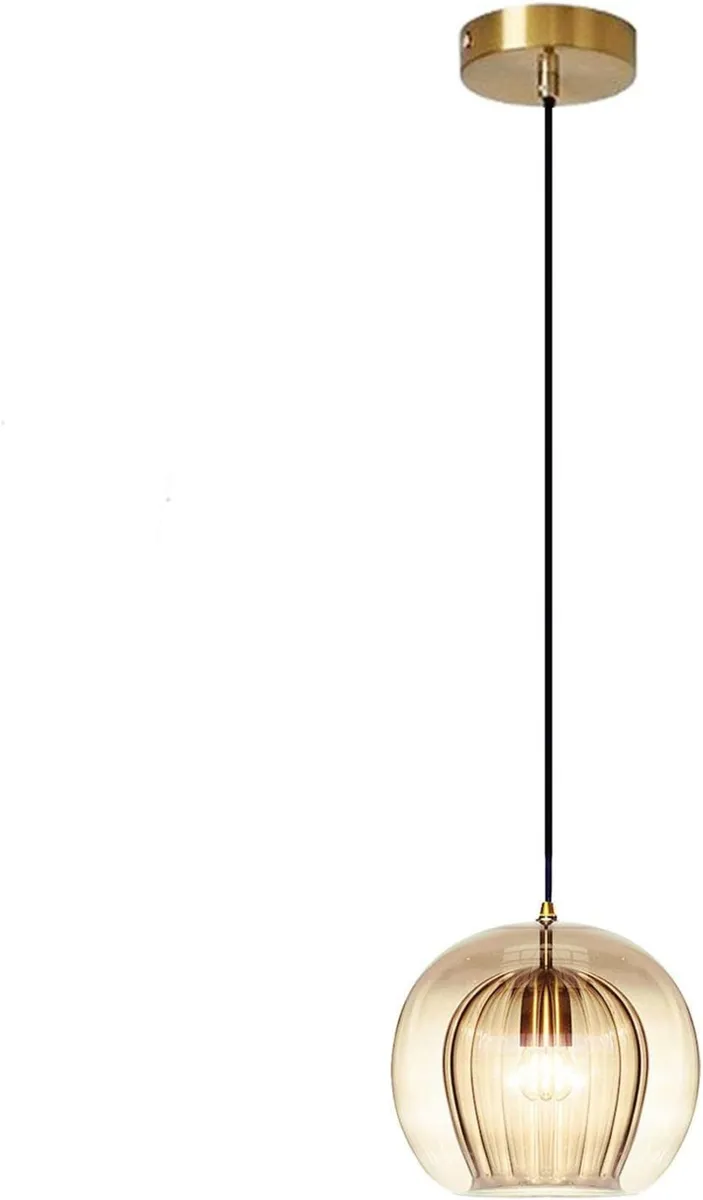 Stunning Double-Layer Glass Ball Pendant Light - Image 2