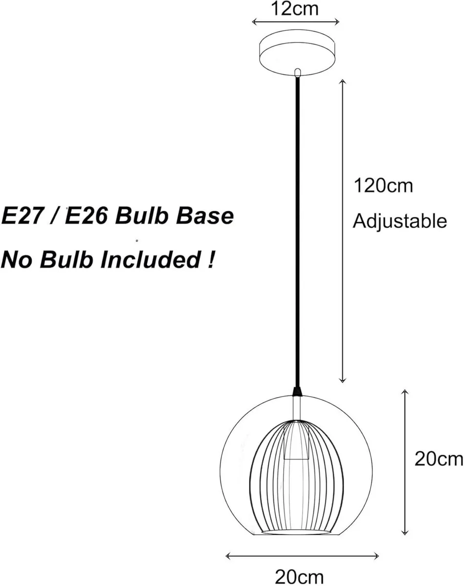 Stunning Double-Layer Glass Ball Pendant Light - Image 3