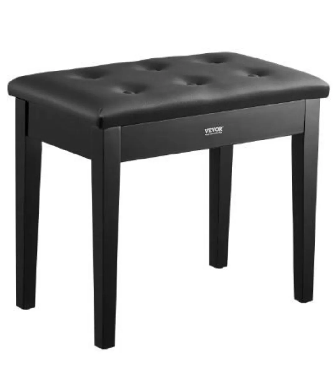 Piano Keyboard Bench Storage Padded Seat - Image 3