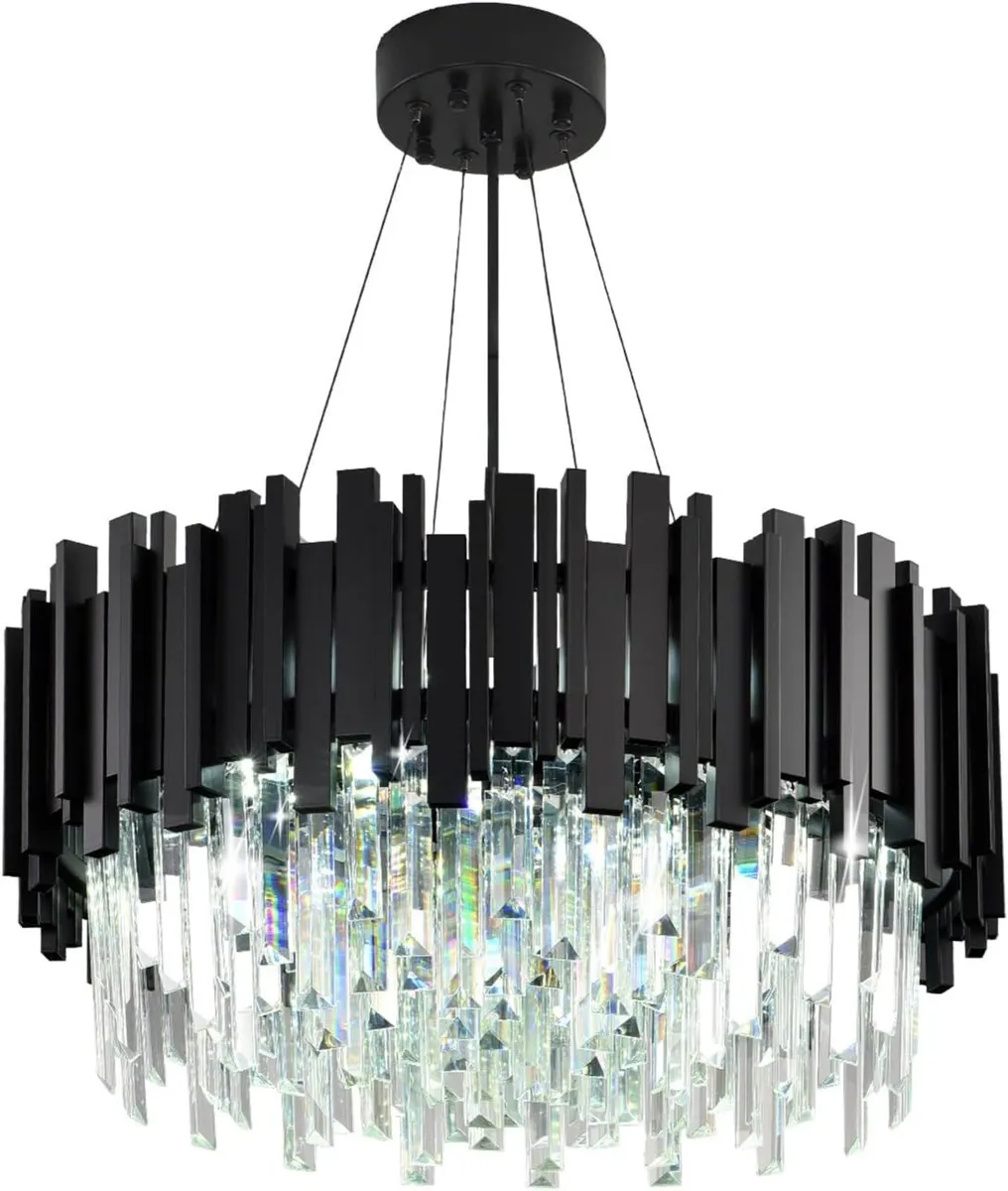 Luxury E14 Crystal Chandelier 2 in 1 Chandeliers - Image 1