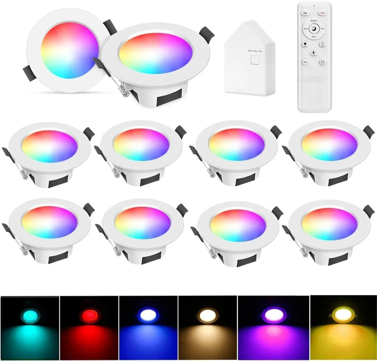 LED Downlights for Ceiling Alexa 9W Bluetooth - Image 1
