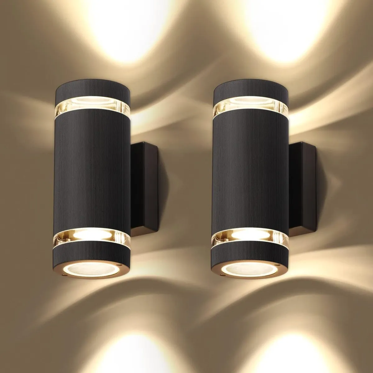 Outdoor Wall Lights Up Down Outside Mains Powered - Image 1